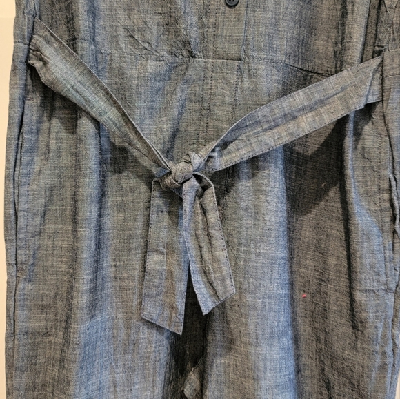 Free Assembly Girls Short Sleeve Belted Jumpsuit Size L 10/12 - Picture 4 of 16